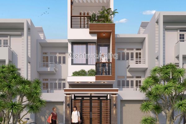 Mẫu nhà mặt phố 3 tầng hiện đại đẹp (CĐT: Ông Mỹ- Hồ Chí Minh) KT31306