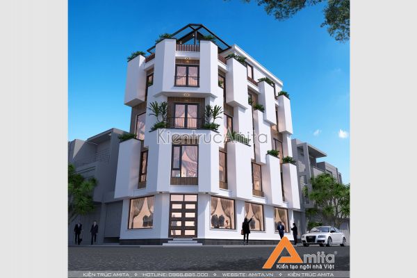 Mẫu thiết kế homestay 5 tầng phong cách hiện đại KT51307