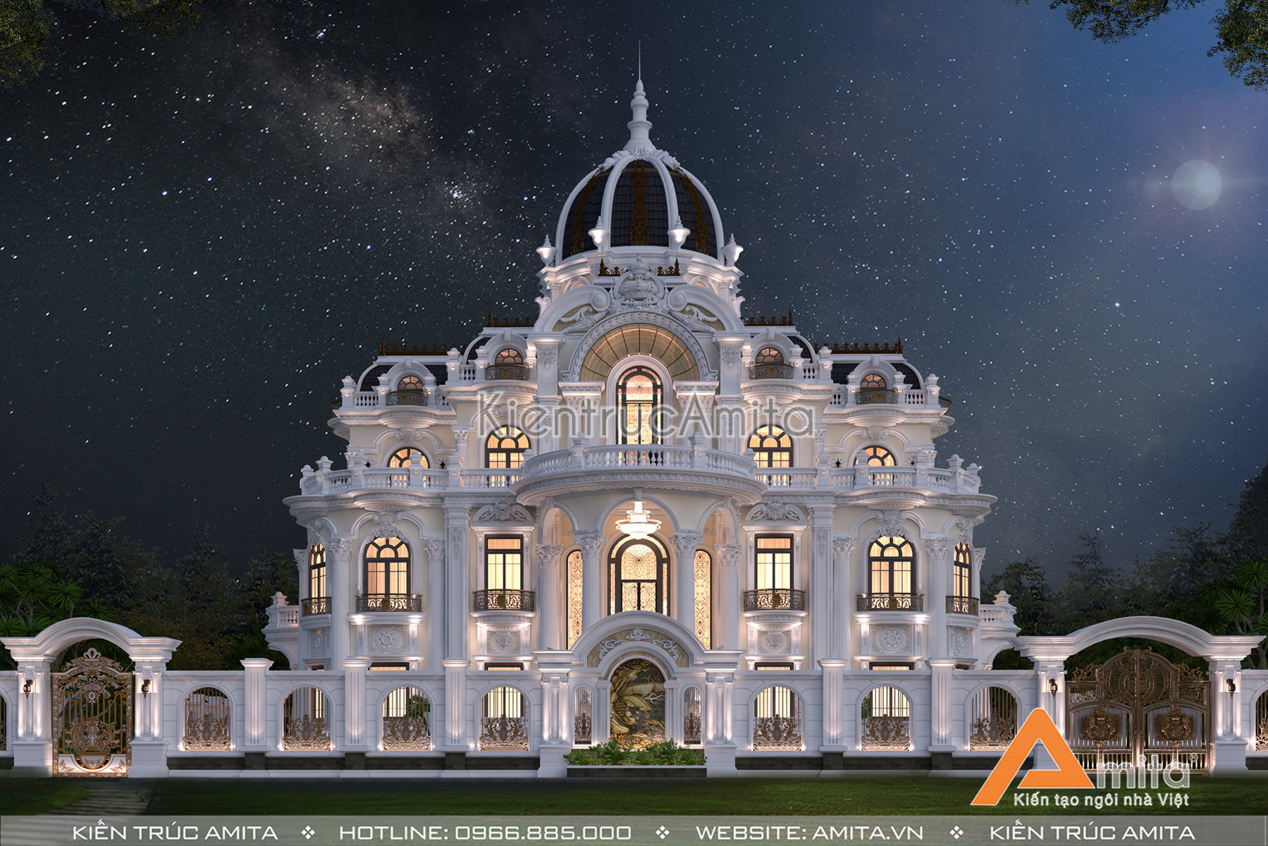 Thiết kế biệt thự lâu đài Pháp đẹp