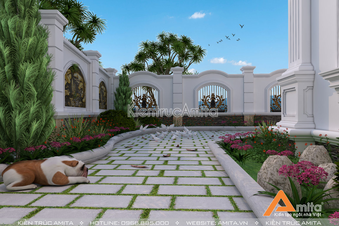 Biệt thự Pháp 3 tầng tân cổ điển