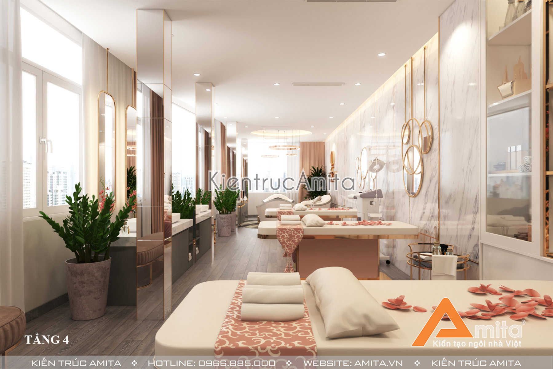 Thiết kế thẩm mỹ viện hiện đại