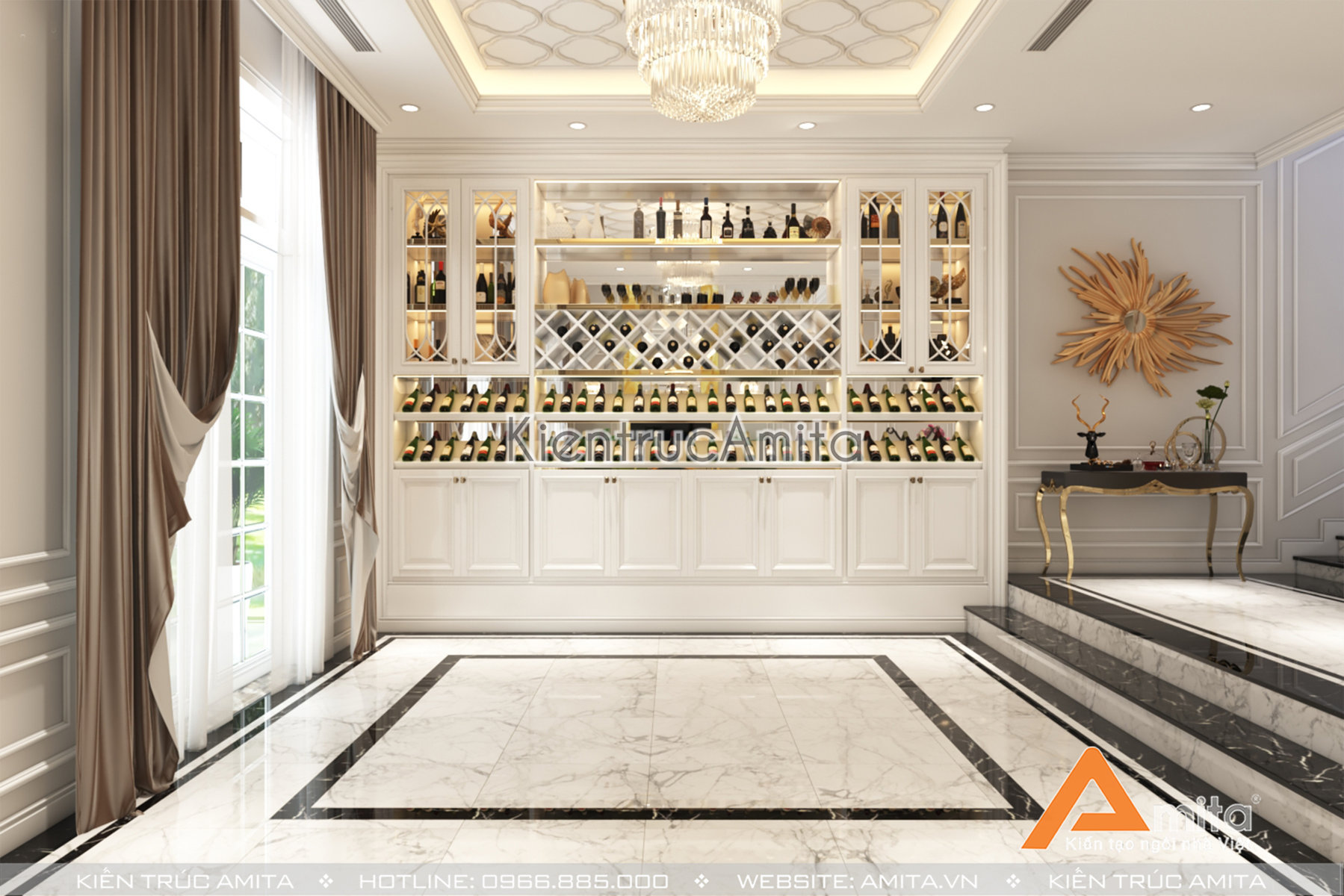 Thiết kế nội thất biệt thự phong cách tân cô điển