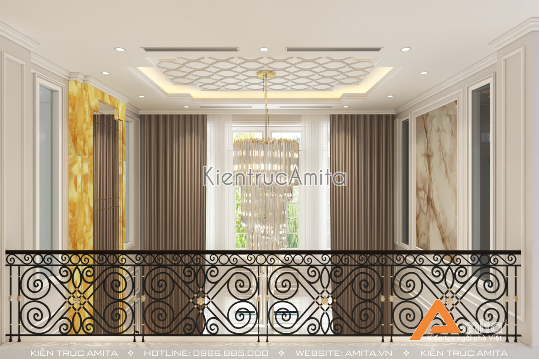 Thiết kế nội thất biệt thự phong cách tân cô điển