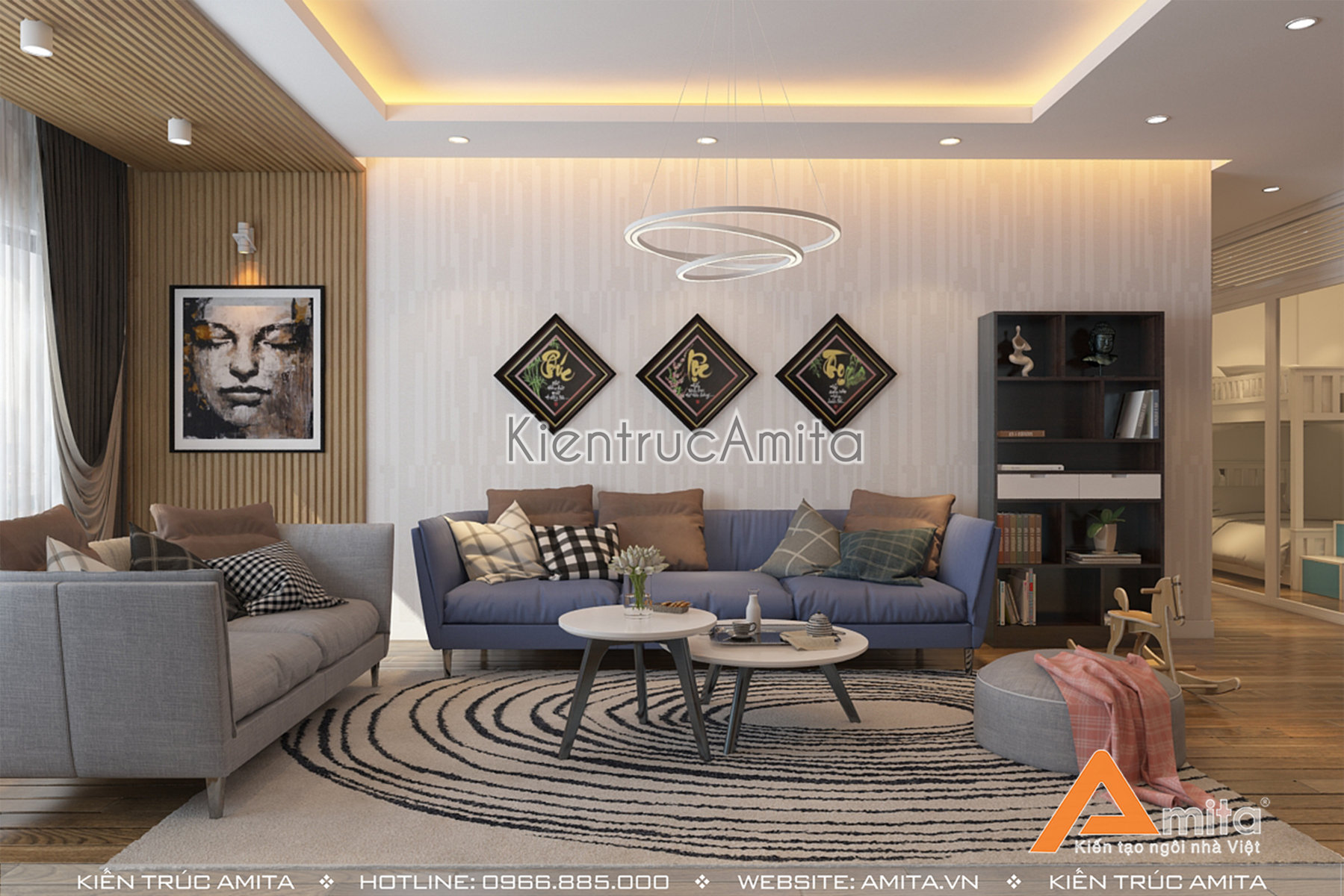 Thiết kế nội thất chung cư đẹp hiện đại