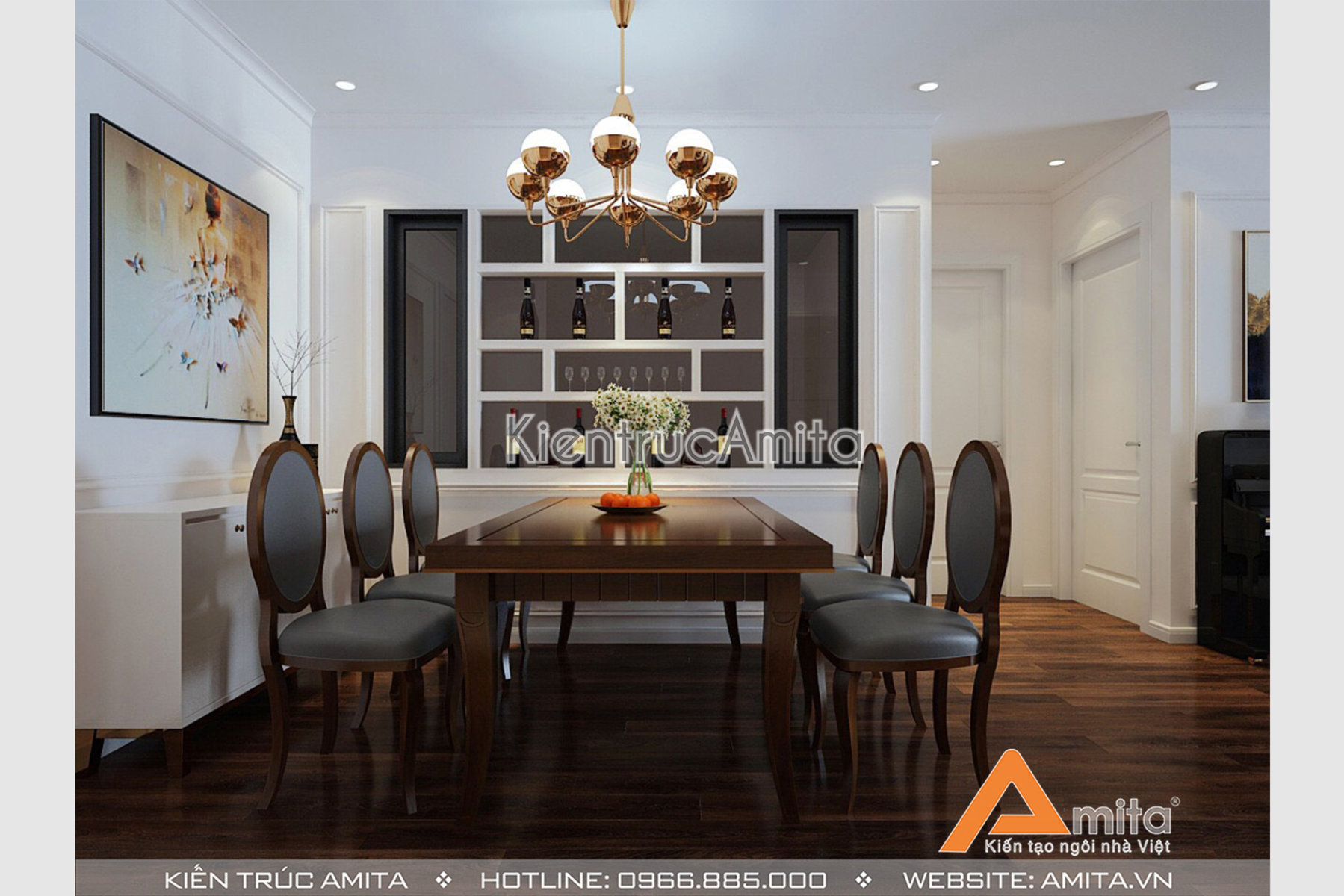 Thiết kế nội thất chung cư phong cách hiện đại