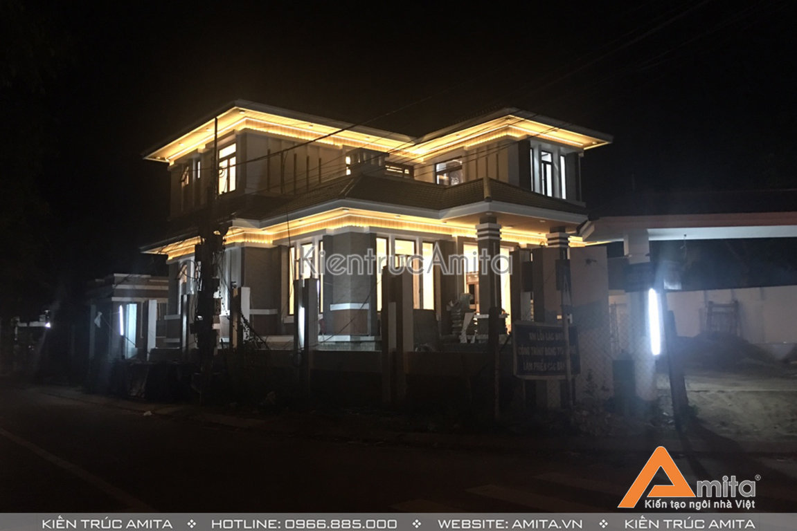 Thiết kế và thi công biệt thự hiện đại 2 tầng