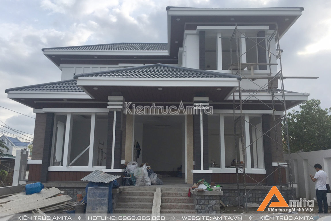 Thiết kế và thi công biệt thự hiện đại 2 tầng