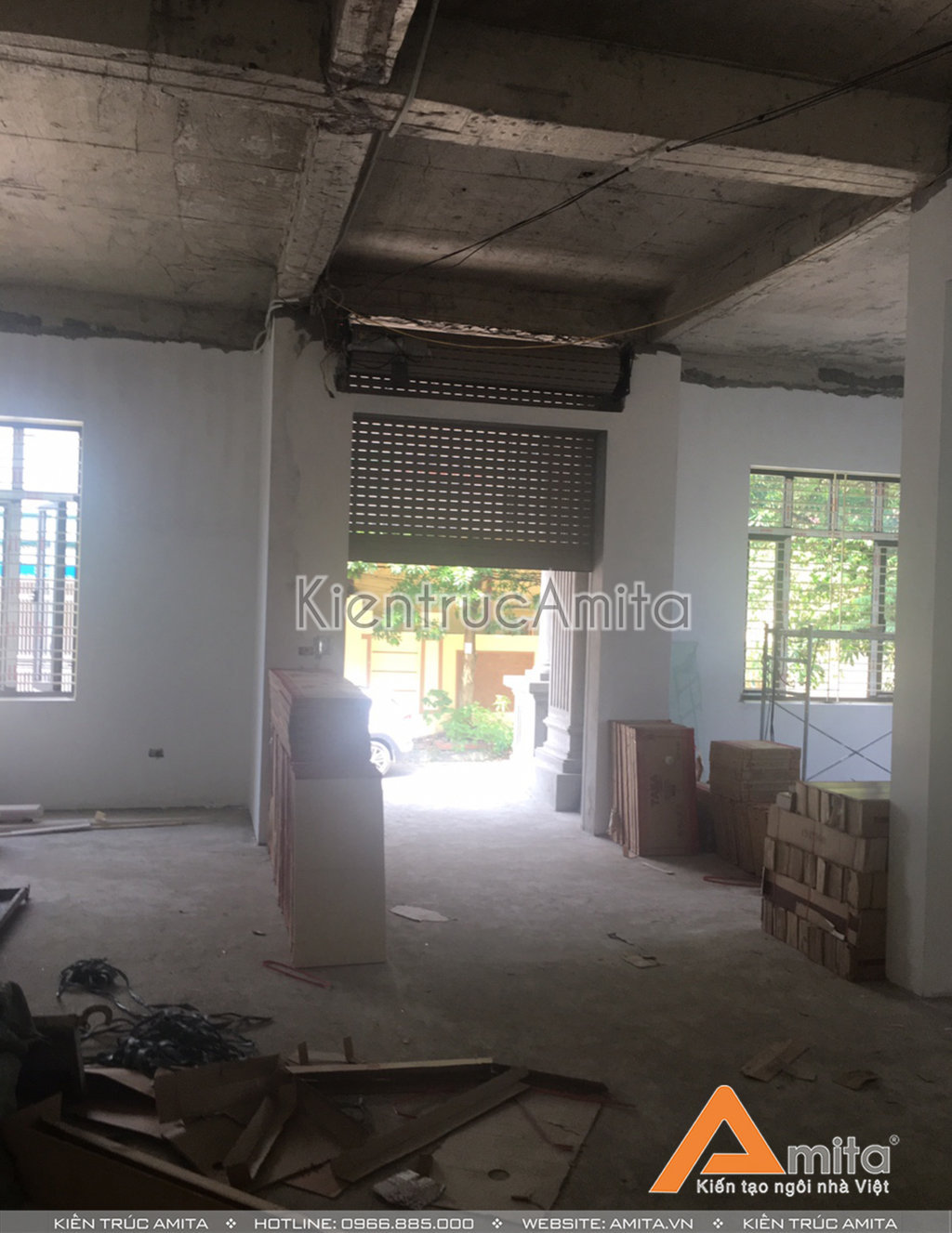 Thi công trọn gói biệt thự tân cổ điển 4 tầng