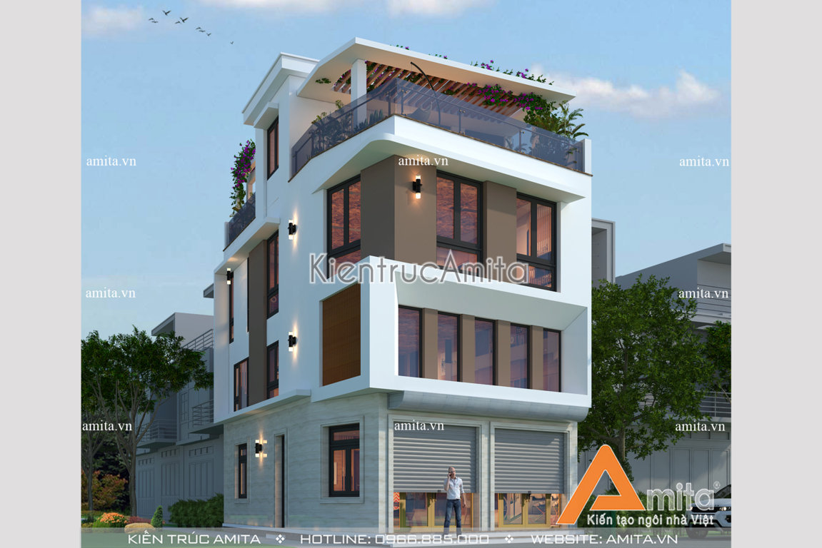 Giám sát thi công nhà phố 2 mặt tiền (CĐT: Ông Thắng - Hà Nội) TC41034